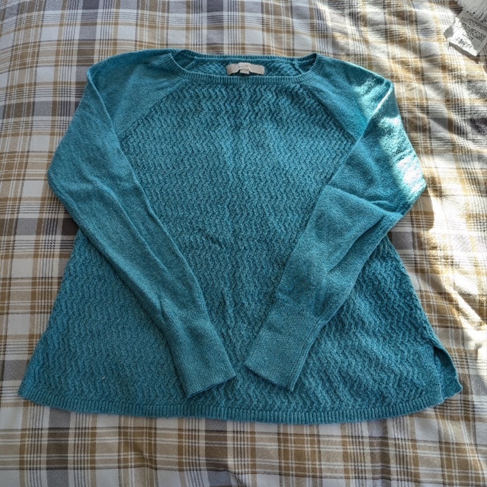 LOFT Teal Sweater